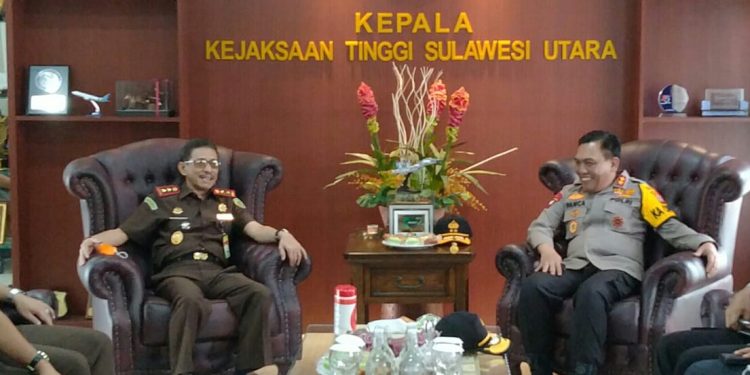 Perkokoh CJS, Kapolda Irjen Pol RZ Panca Putra Sambangi Kejati Sulut