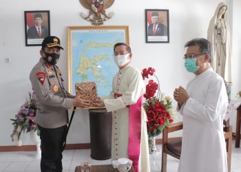 Kapolda Sulut Kunjungi Uskup Manado, Ajak Umat Jaga Kamtibmas
