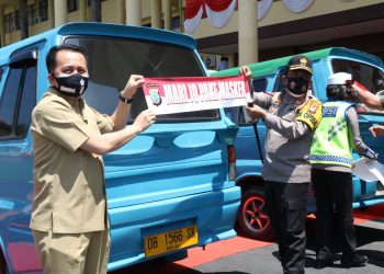 Kapolda dan Pangdam XIII/Merdeka Dampingi Gubernur Canangkan Gerakan Sulut Sejuta Masker