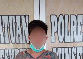 Respons Cepat Informasi di Medsos, Polres Minsel Amankan Tersangka Curanmor