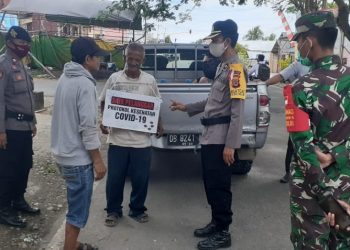 Operasi Yustisi Polres Boltim Polda Sulut Beri Sanksi 25 Warga