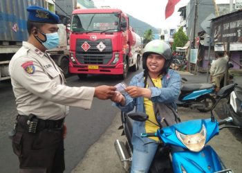 Gelar Operasi Yustisi Protokol Kesehatan, Polres Bitung Jaring 15 Warga tak Pakai Masker