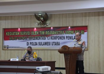 SSDM Polri Gelar Survei 13 Kompetensi Penilaian Personel di Polda Sulut