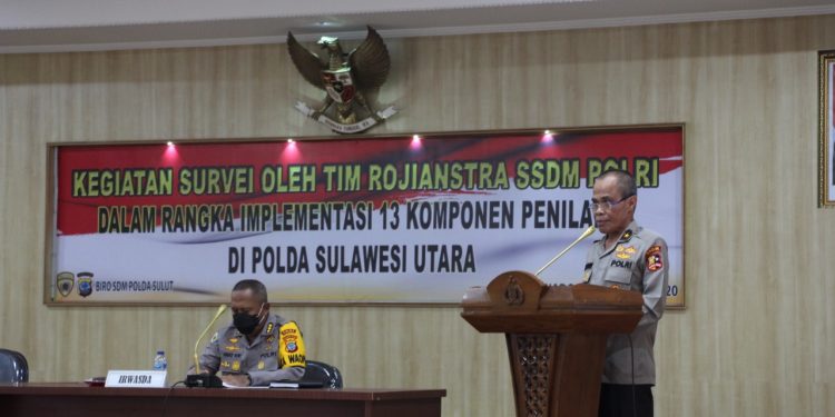 SSDM Polri Gelar Survei 13 Kompetensi Penilaian Personel di Polda Sulut