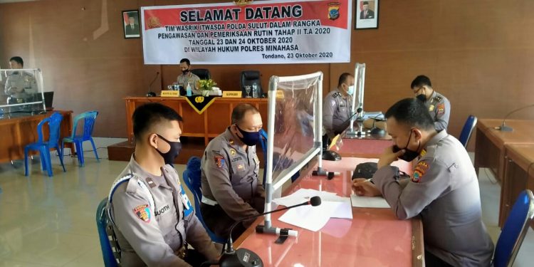 Tim Wasrik Polda Sulut Sambangi Polres Minahasa