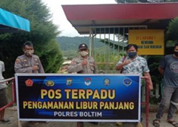 Polres Boltim dan Jajaran Tingkatkan Pengawasan di Pospam Libur Panjang