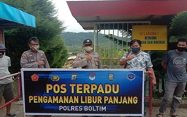 Polres Boltim dan Jajaran Tingkatkan Pengawasan di Pospam Libur Panjang