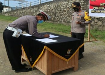 Polres Boltim Berkomitmen Menjaga Netralitas dalam Pilkada Serentak 2020