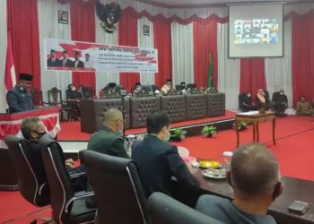 Dilakukan Virtual, DPRD Gelar Paripurna Pembahasan Tingkat I KUA-PPAS 2021