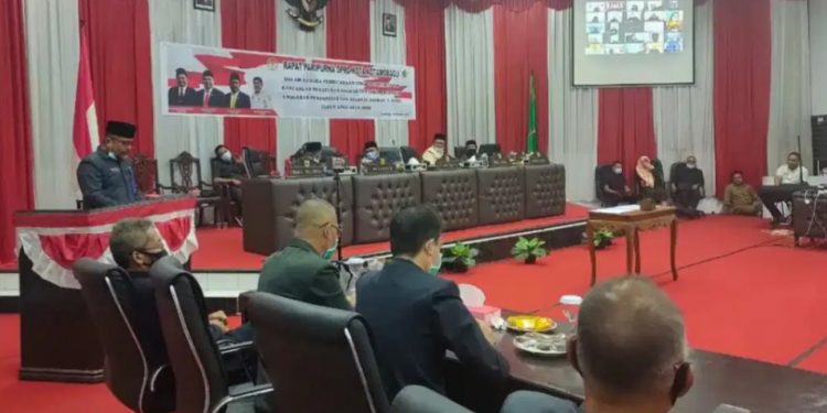 Dilakukan Virtual, DPRD Gelar Paripurna Pembahasan Tingkat I KUA-PPAS 2021
