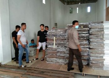 583 Kotak Suara Tiba di Kantor KPU Bitung, Polisi Lakukan Pengamanan