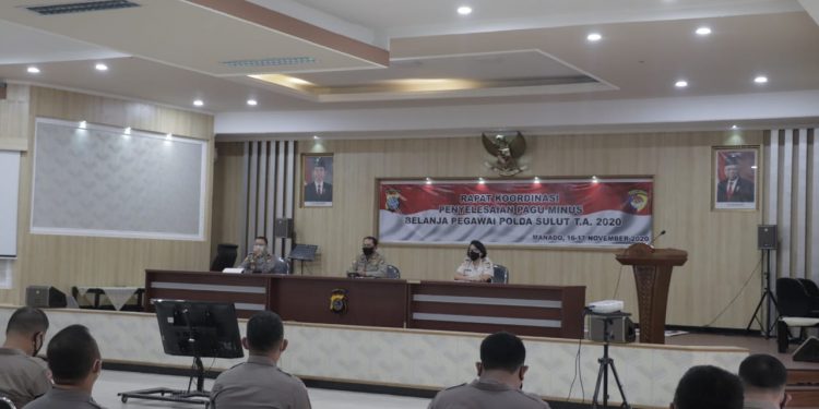 Polda Sulut Gelar Rakor Penyelesaian Pagu Minus TA 2020