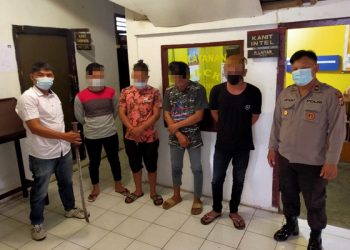 Polisi Amankan Empat Pelaku Penganiayaan dan Pengrusakan di Tondegesan Minahasa