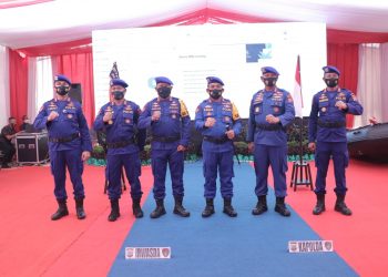 Kapolda Sulut dan para PJU Polda Ikuti Upacara Virtual HUT ke-70 Polairud