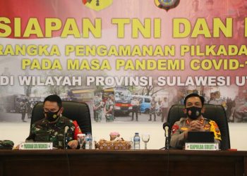Tindaklanjuti Arahan Presiden, Kodam XIII/Merdeka dan Polda Sulut Bahas Kesiapan Pengamanan Pilkada