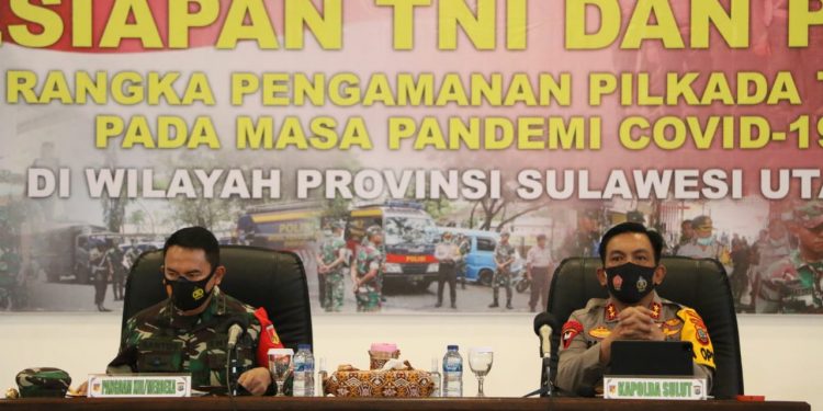 Tindaklanjuti Arahan Presiden, Kodam XIII/Merdeka dan Polda Sulut Bahas Kesiapan Pengamanan Pilkada