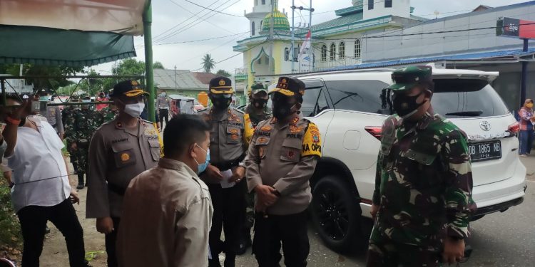 Kapolda Sulut dan Danrem 131/Santiago Pantau Pengamanan Rapat Pleno di KPU Boltim