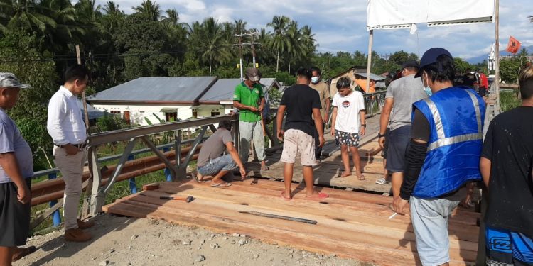 Nyaris Makan Korban, Jembatan Sementara Kosio Akhirnya Diperbaiki