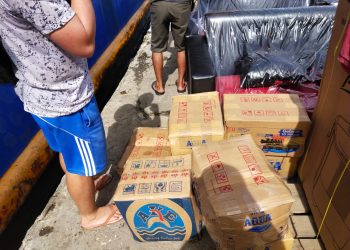 Satresnarkoba Polres Kepulauan Talaud Amankan 8 Dos Captikus di Pelabuhan Melonguane