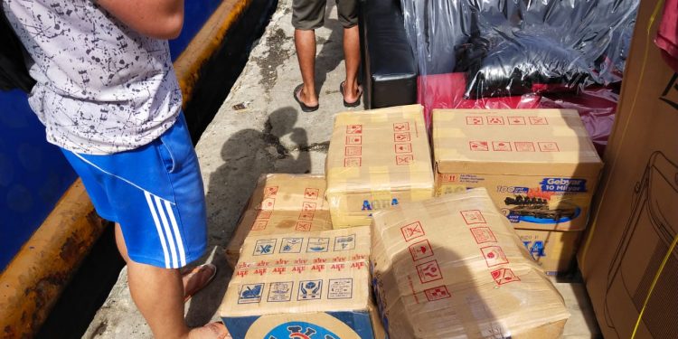 Satresnarkoba Polres Kepulauan Talaud Amankan 8 Dos Captikus di Pelabuhan Melonguane