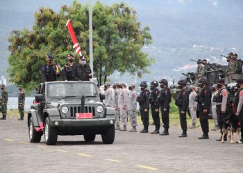 Ini Pesan Kapolri yang Dibacakan Gubernur Sulut pada Gelar Pasukan Ops Lilin Samrat 2020