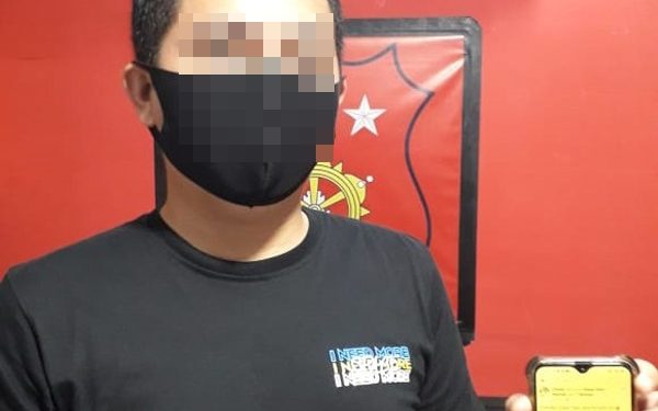 Sebar Konten Hoax Terkait Pencegahan Covid-19, Pria ini Diamankan di Polres Bitung
