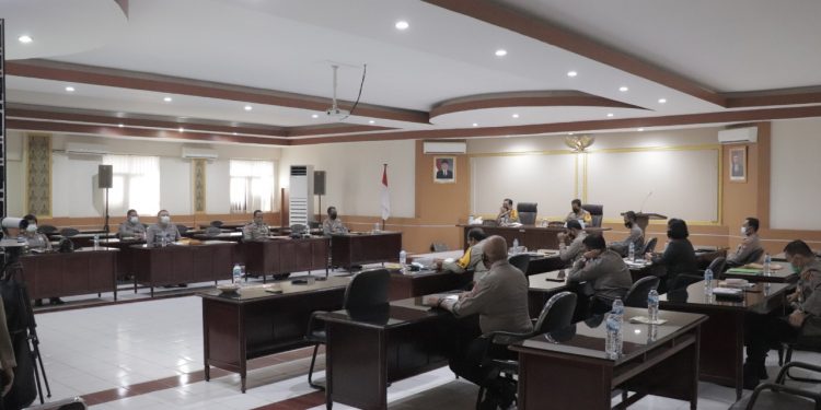 Kapolda Sulut Pimpin Rakor Pelaksanaan DIPA 6 Polres Baru