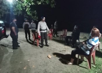 Polres Kepulauan Talaud Bersama Brimob Lakukan Patroli dan Monitoring Usai Gempa Bumi 7.1 SR