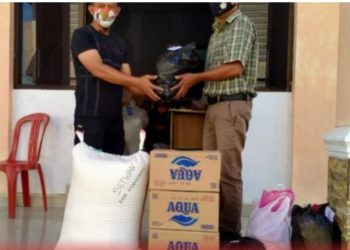 Setwan Kotamobagu Salurkan Bantuan Untuk Korban Bencana Alam