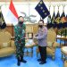 Kunjungi KSAU, Kapolri Harap Sinergitas Dari Atas Hingga Bawah Tegakan Displin Prokes