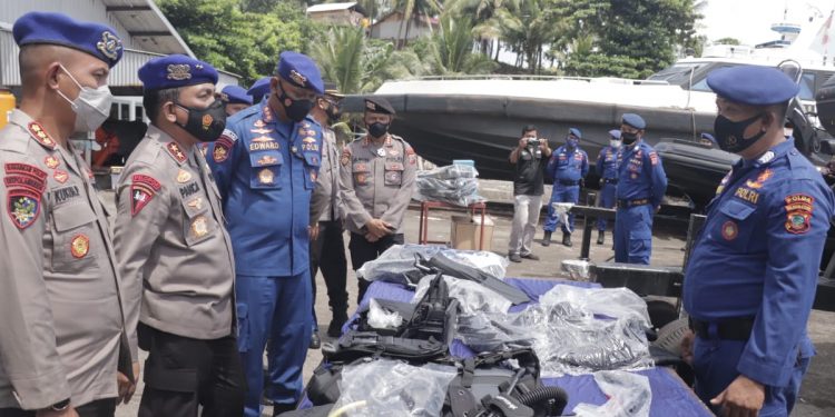 Kapolda Sulut Resmikan Empat Unit Kapal Patroli Polisi Ditpolairud