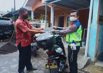 Tindaklanjuti Program Prioritas Kapolri, Satlantas Polres Bitung Laksanakan Samsat Delivery