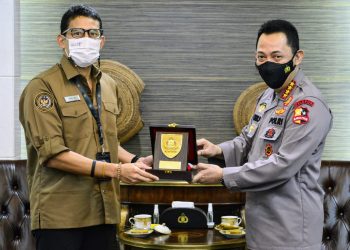 Dikunjungi Sandiaga, Kapolri Bahas Penguatan 5 Destinasi Super Prioritas