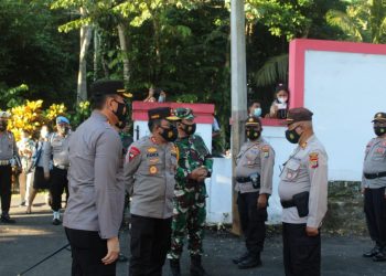Kunjungi Sitaro, Kapolda Tinjau Lahan Pembangunan Polres dan Ingatkan Prokes Covid-19