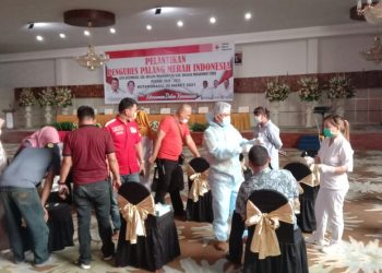 Pelantikan Pengurus PMI 3 Cabang, Gunakan Protap Covid