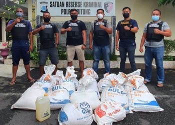 Gencar Razia Miras, Polres Bitung Amankan Ratusan Liter Cap Tikus