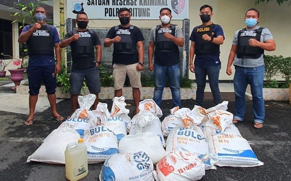 Gencar Razia Miras, Polres Bitung Amankan Ratusan Liter Cap Tikus