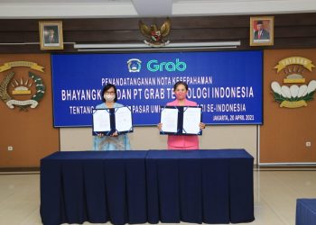 Peringati Hari Kartini, Bhayangkari dan PT Grab Menandatangani MoU Digitalisasi UMKM se-Indonesia