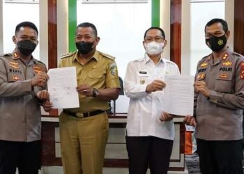 Duduk Bersama Bahas Larangan Mudik, Pemda Bolmut dan Gorut Sepakati Skenario Kebijakan Perbatasan