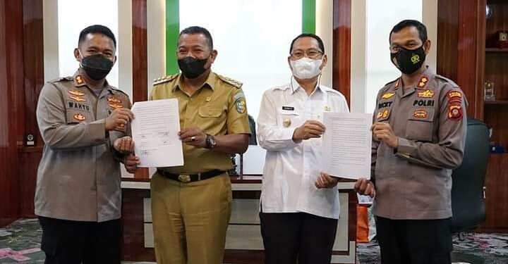 Duduk Bersama Bahas Larangan Mudik, Pemda Bolmut dan Gorut Sepakati Skenario Kebijakan Perbatasan