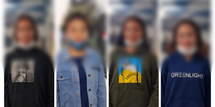 Viral di Medsos, 4 ABG Cantik Terduga Aksi Perkelahian Diamankan Resmob