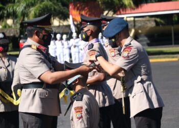 Kapolda Irjen Pol Nana Sudjana Lantik 317 Bintara Remaja, Lulusan SPN Polda Sulut