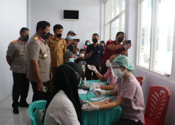 Siang Ini, Kapolda Tinjau Vaksinasi Massal di Gerai Vaksin Presisi Bitung
