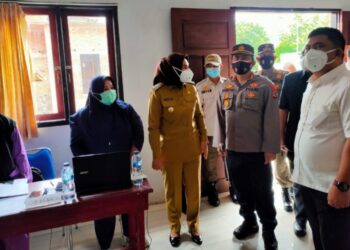 Tinjau Pelaksanaan Vaksinasi, Ketua Mekal Turun Bersama Walikota dan Forkopimda