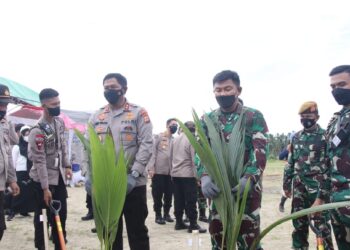 Kapolda Sulut Letakkan Batu Pertama Pembangunan Mako Polres Bolmong dan Bolmong Utara