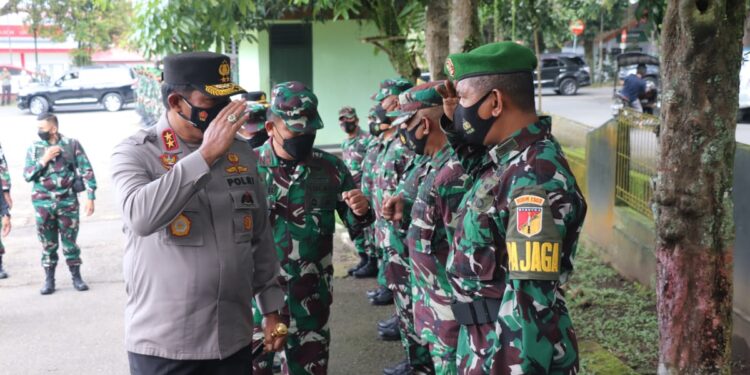 Kapolda Sulut dan Danrem 131/Santiago Kunjungi Kodim 1303/Bolmong