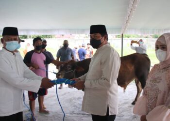 Kapolda Sulut Serahkan Hewan Qurban kepada Panitia Idul Adha 1442 H