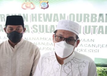 Senator Djafar Alkatiri Apresiasi Pelaksanaan Idul Adha 1442 H di Polda Sulut