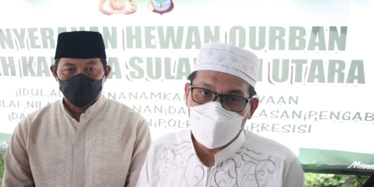 Senator Djafar Alkatiri Apresiasi Pelaksanaan Idul Adha 1442 H di Polda Sulut