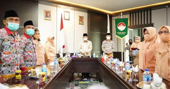 Bupati Bolmut, Gelar Pengukuhan DWP Secara Virtual